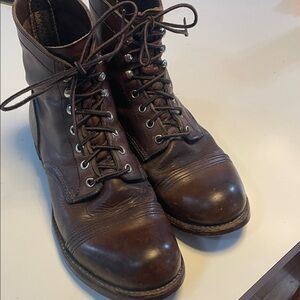 Red Wing Iron Ranger brown patina
